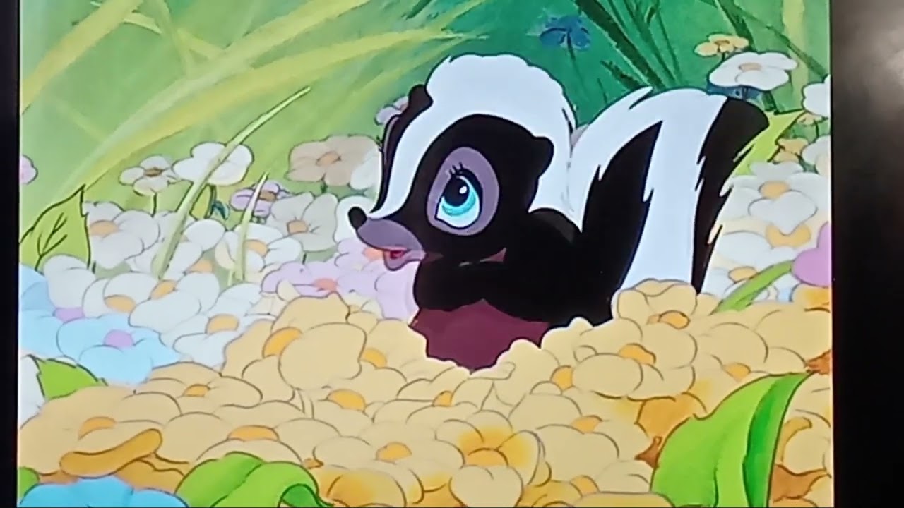 Bambi And Thumper Meeting Flower Scene (Bambi 1942)💖