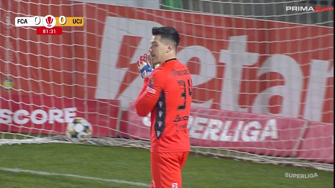REZUMAT | FC Argeș - U Cluj 0-1. Gafă colosală a lui Căbuz