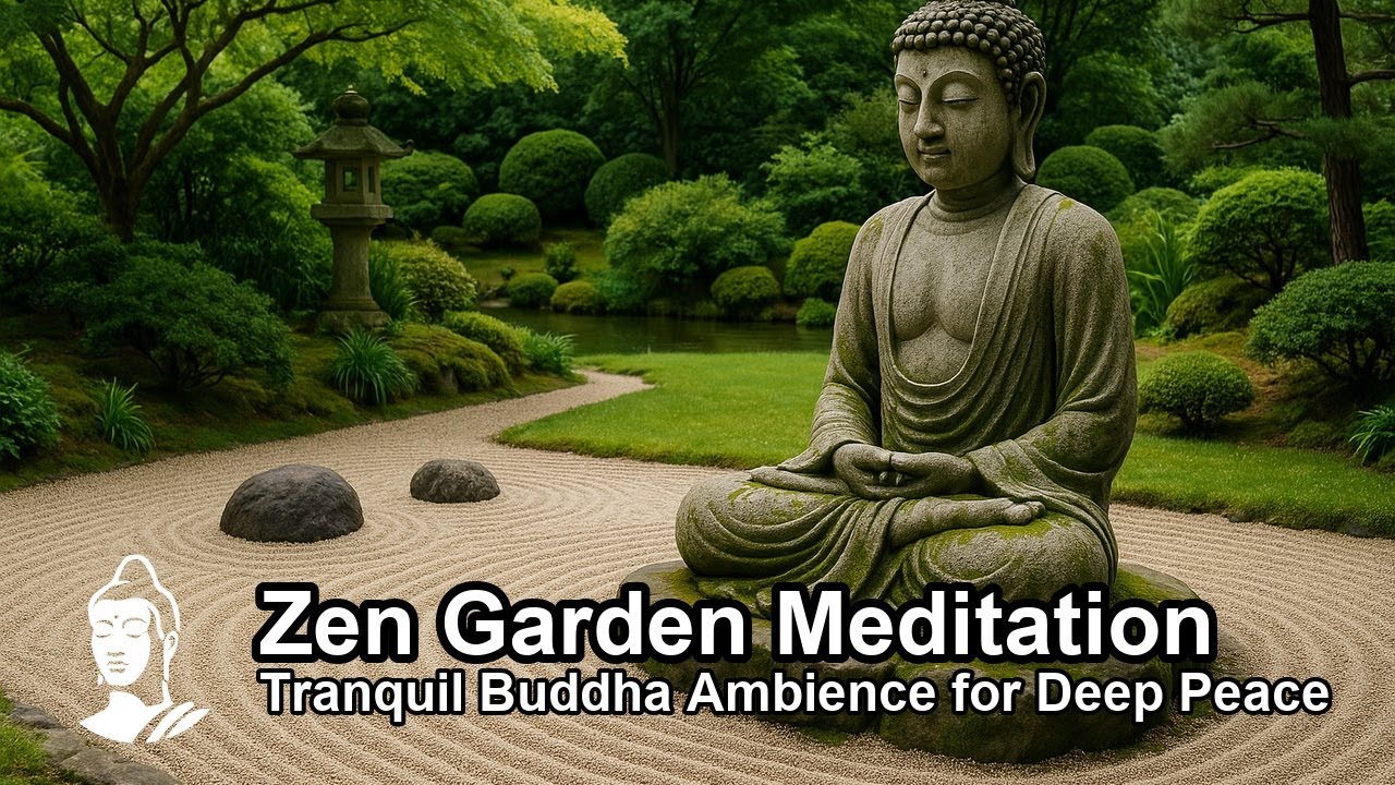 Zen Garden Meditation | Tranquil Buddha Ambience for Deep Peace & Mindfulness