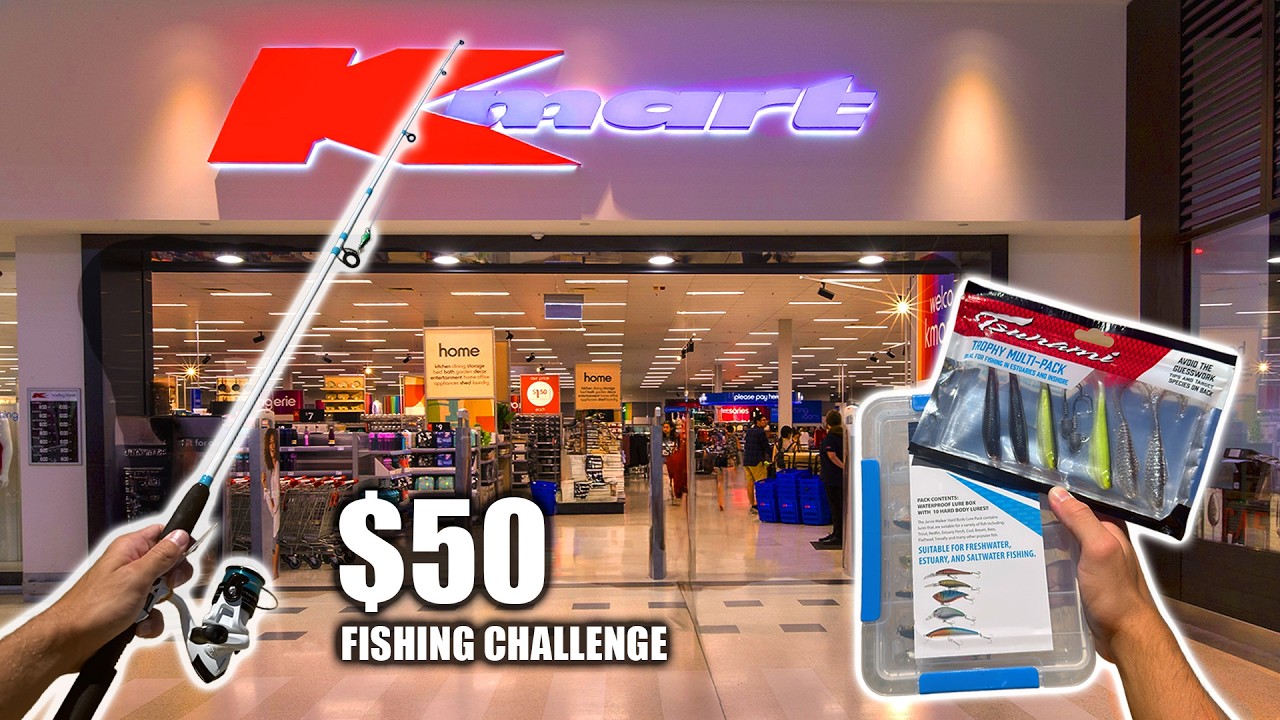$50 KMART Fishing Challenge! Swan River Edition  - Perth Fishing