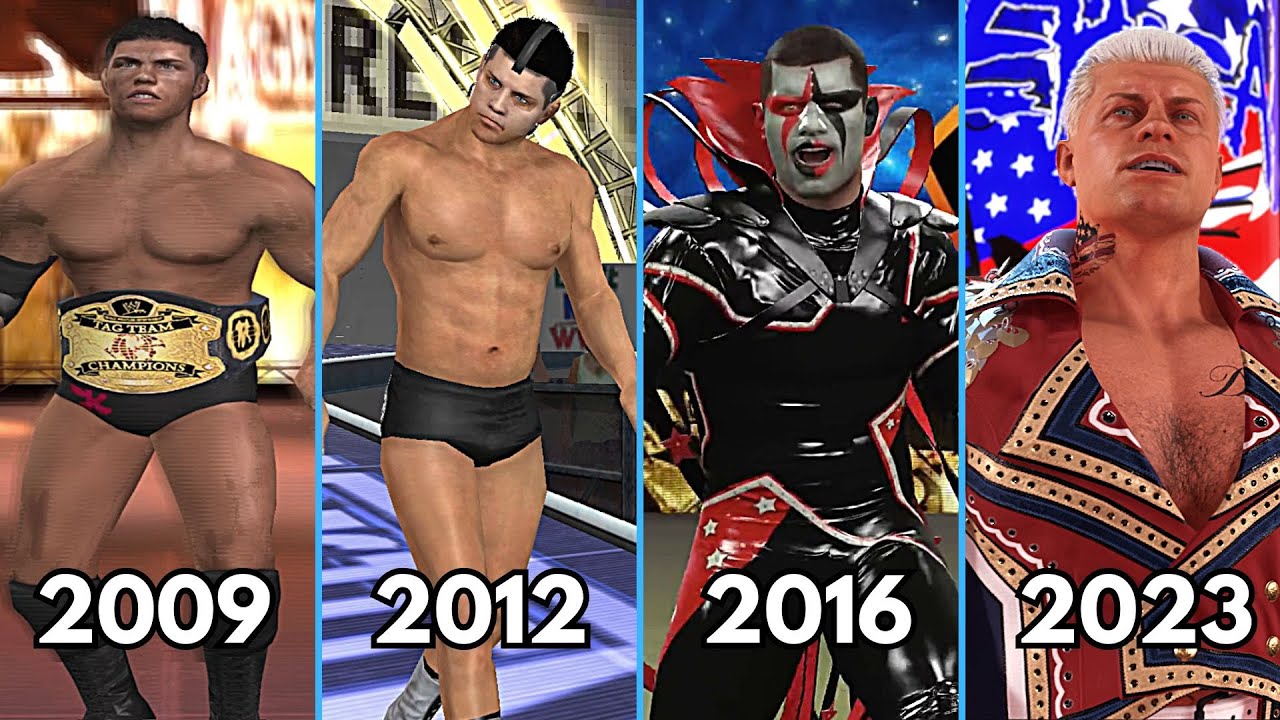 Evolution of Cody Rhodes Entrance 2009-2024 - WWE Games