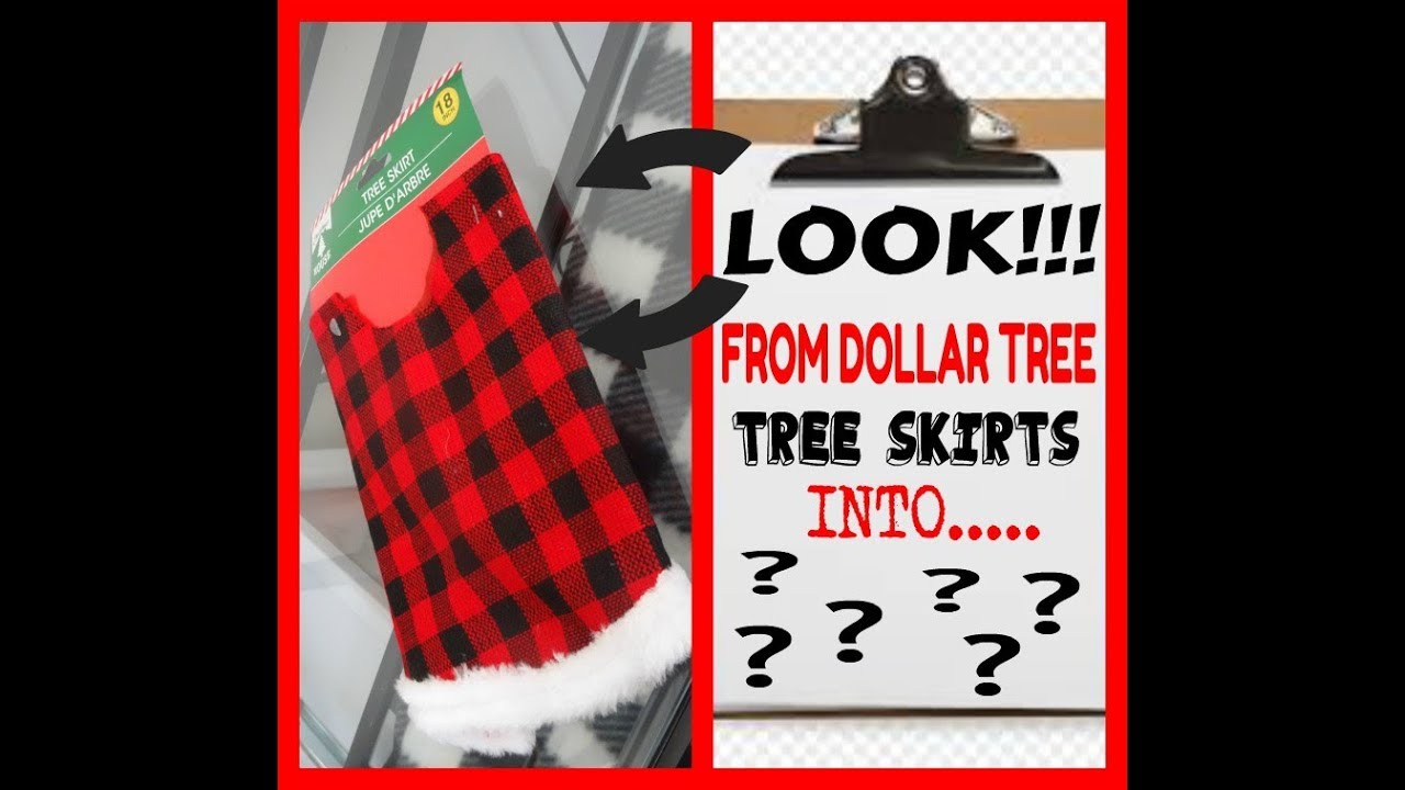 Dollar Tree Easy Peasy Red & Black Buffalo Check DIY