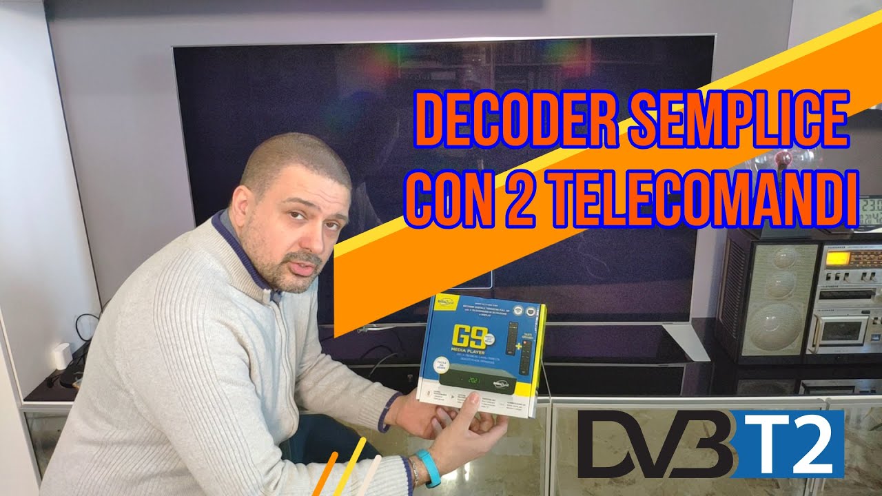 DIGIQUEST G9 Decoder Digitale Terrestre DVB-T2 - Nuovo digitale terrestre con 2 telecomandi