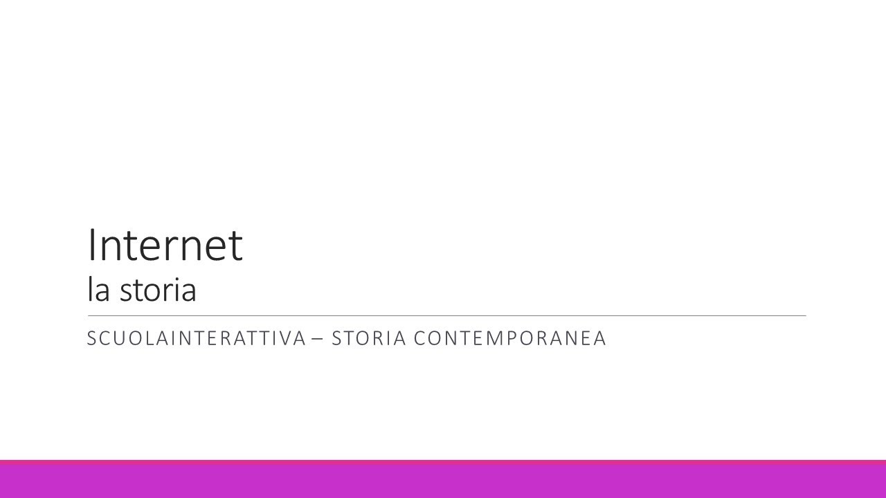 Internet: la storia
