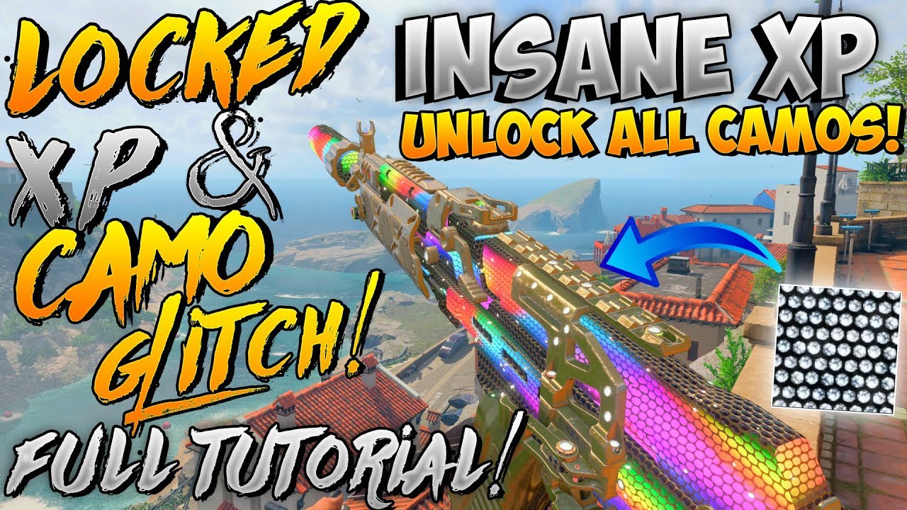 BO4 GLITCHES: INSANE LOCKED XP/CAMO LOBBY GLITCH! HUGE XP/UNLOCK ANY CAMO IN 1 GAME! *PATCHED*