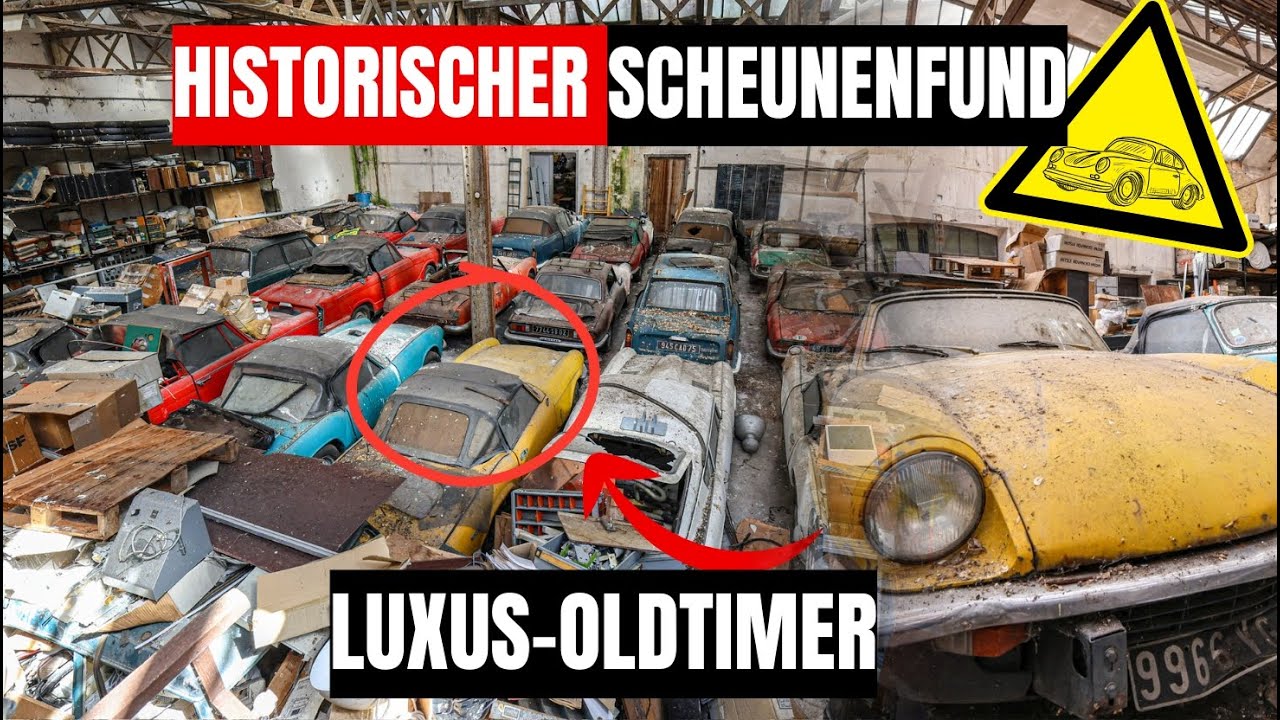 LOSTPLACE // VERLASSENE HALLE voll mit LUXUS-OLDTIMERN gefunden😱🏭 hier vergammeln MILLIONENWERTE🚗 