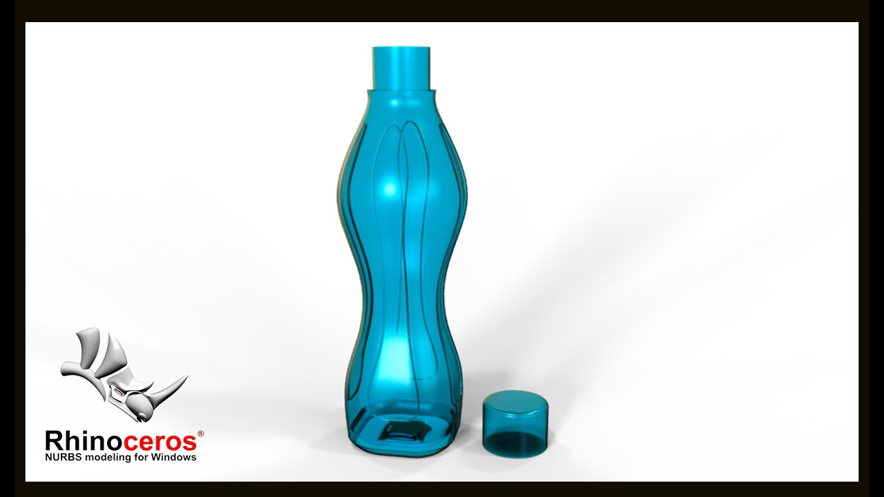 Rhinoceros  Modelando botella Tupperware  parte 1