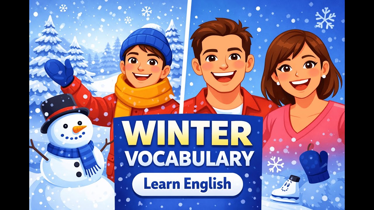 How to Talk About Winter in English | English Conversation Practice for Beginners❄️