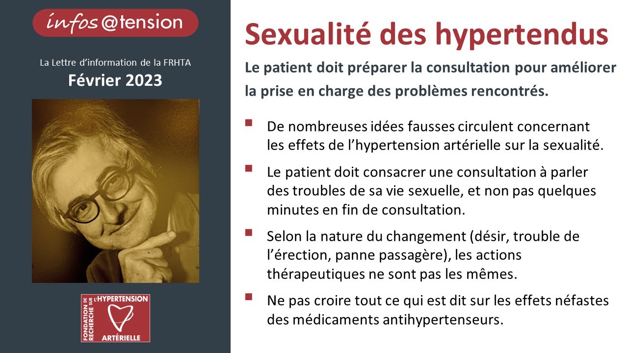 Sexualit&eacute; des hypertendus - Pr Xavier Girerd