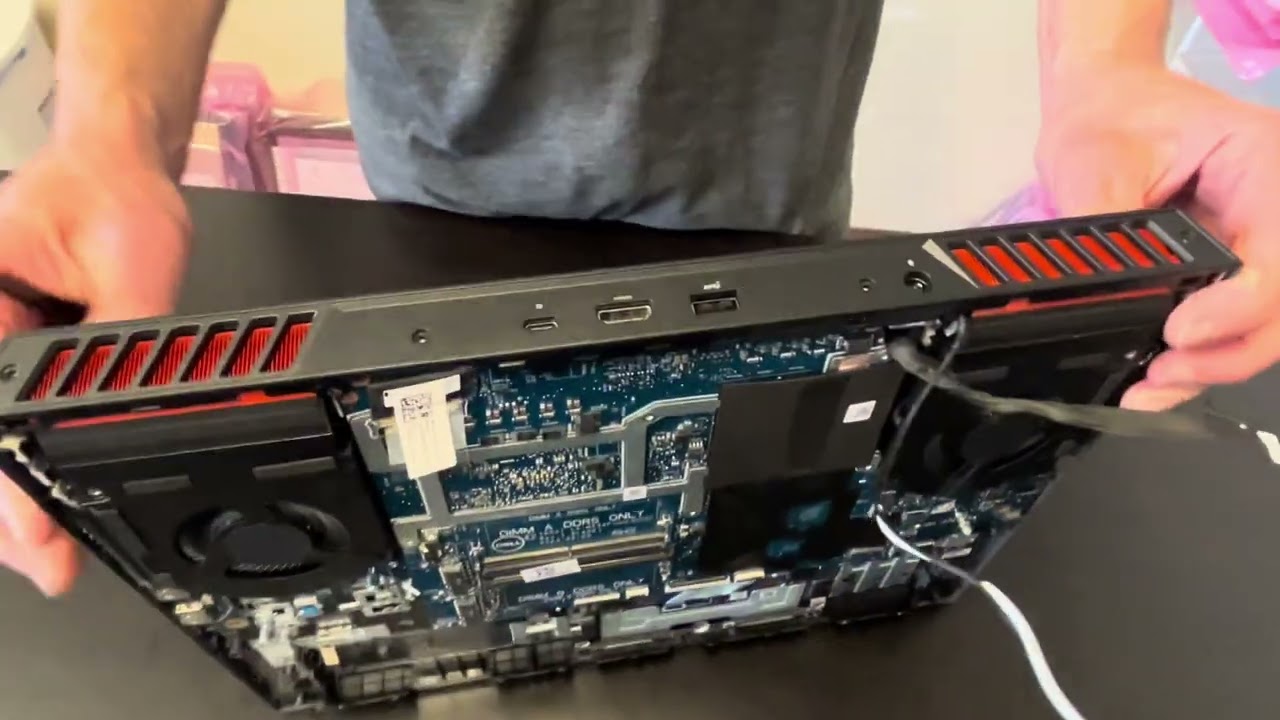 Dell G15 5535 laptop. Best disassembly, fix, repair, test upgrade memory SSD Motherboard LCD Battery