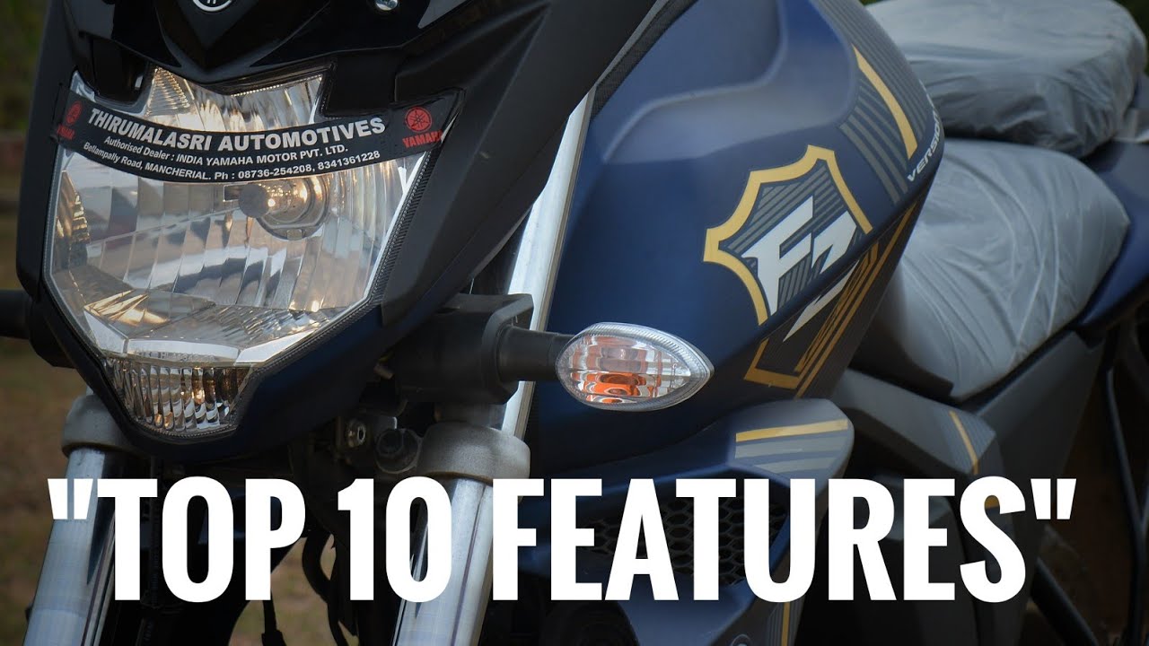 Yamaha FZS-FI 2018 !! Top 10 features in Telugu