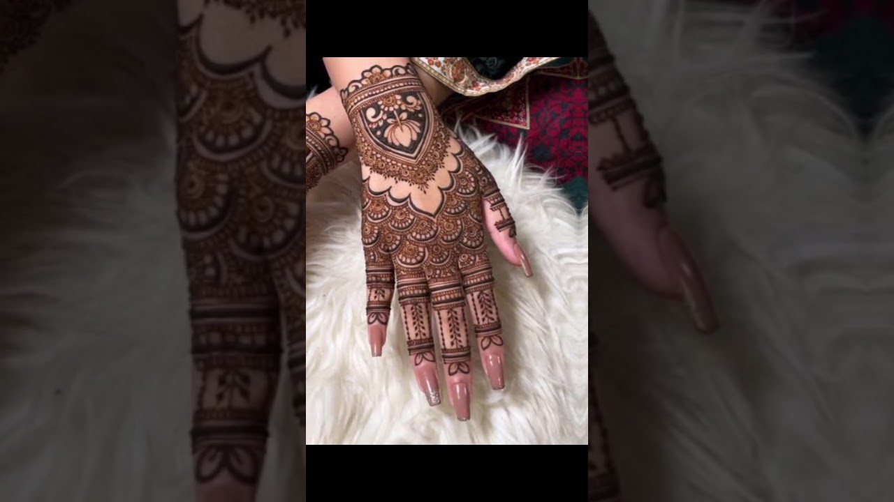 letest back hand mehendi designs 