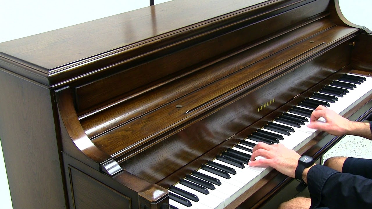 Yamaha Upright Console Piano Demo Video