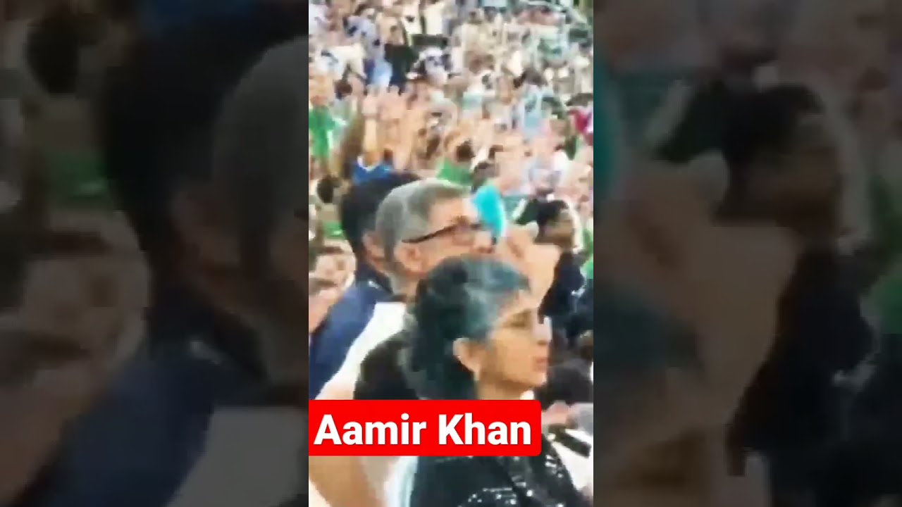 Bollywood Actor Amir Khan in Qatar Stadium support Iran 🇮🇷 Team 😘