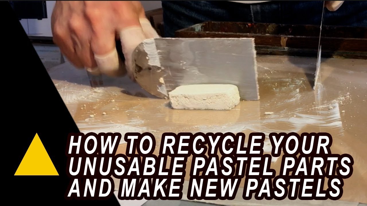 Learn how to recycle unusable pastel parts and make new pastels.