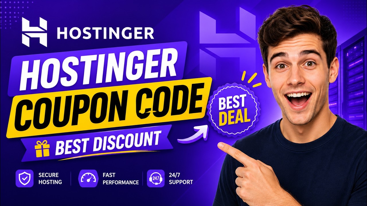 Hostinger Coupon Code 2026 🔥 Biggest Discount + Extra Months