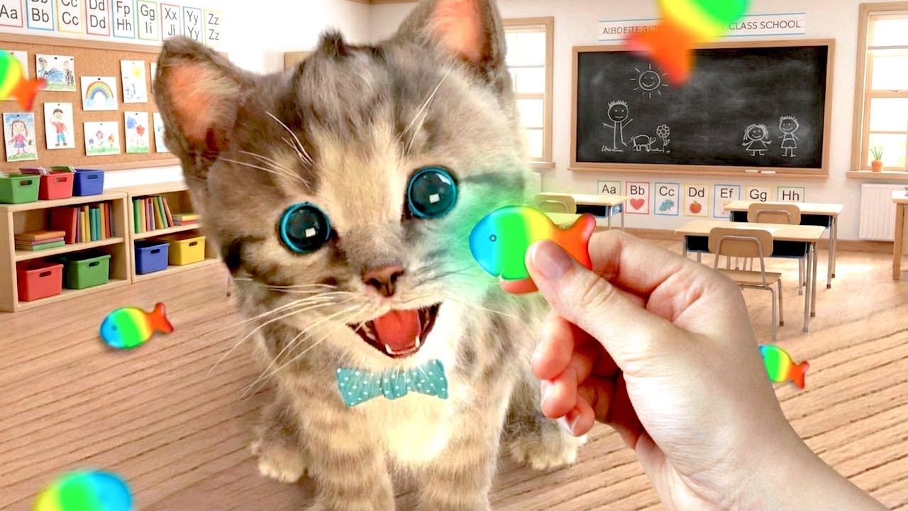 Cute Cat’s Winter Adventure & Kitten’s 🐱🎈Play Fun Pet Care Best Learning cartoons Videos for babies