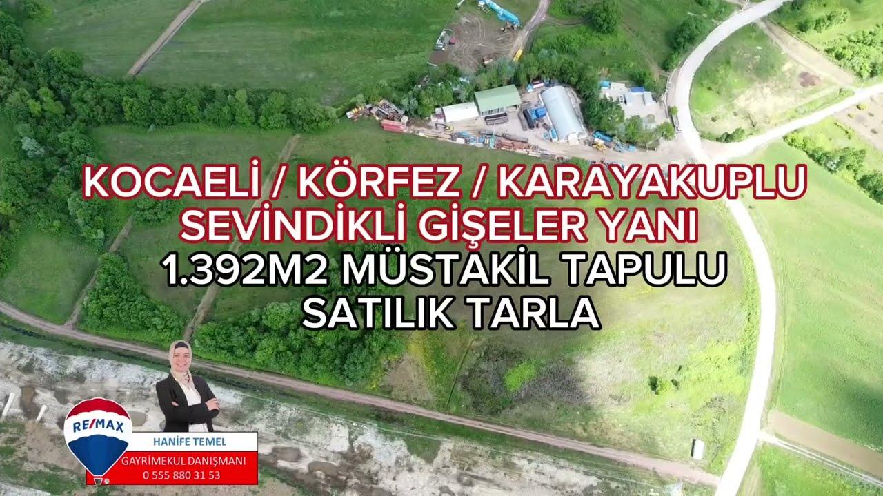 KOCAELİ KARAYAKUPLU SEVİNDİKLİ GİŞELER OTOYOL KENARI TEK TAPULU TARLA