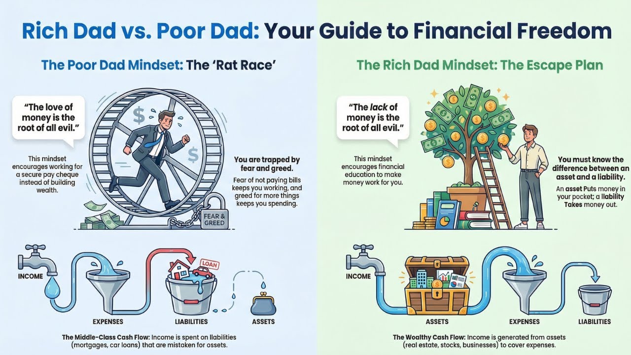 Book 7 : Rich Dad poor Dad by Robert Kiyosaki :100 Books To Read Before You Die
