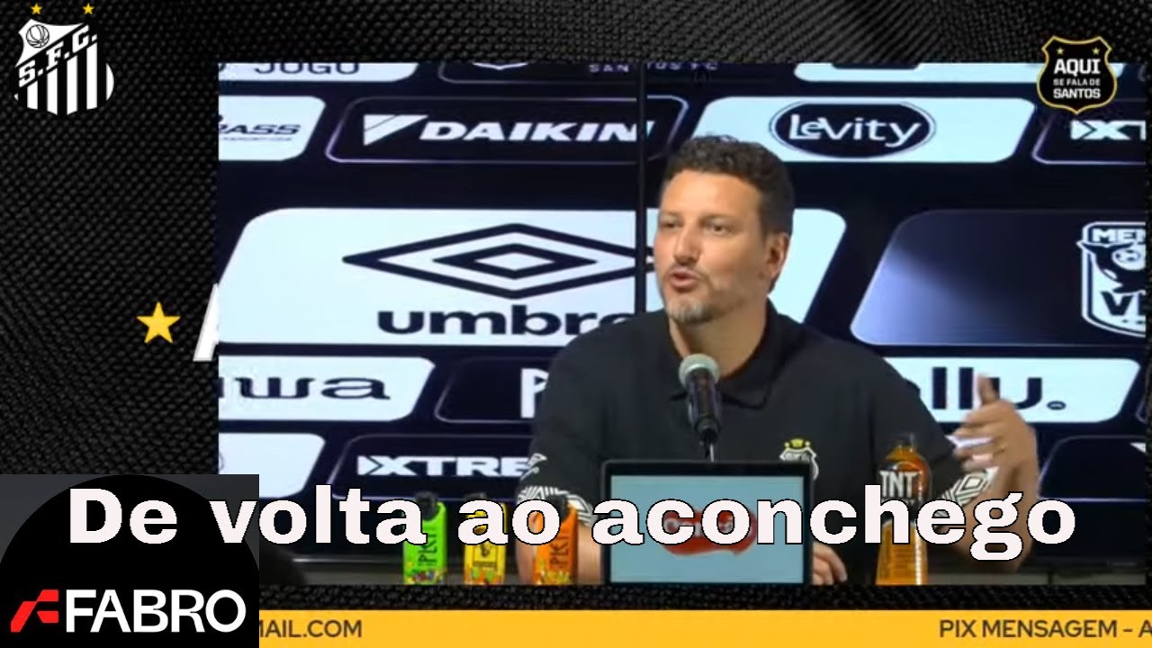 Apresentação de Elano, novo gerente da Base do Santos