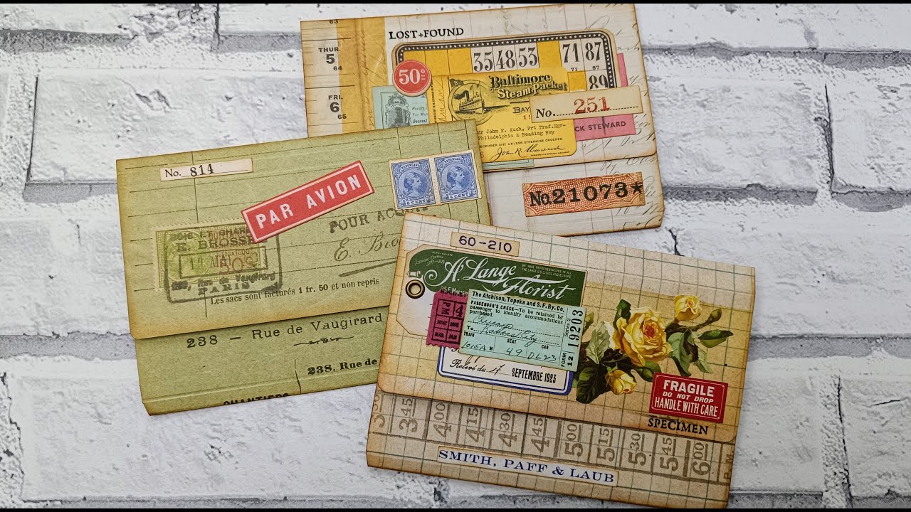 Mini Expanding Wallets - Junk Journal Pockets
