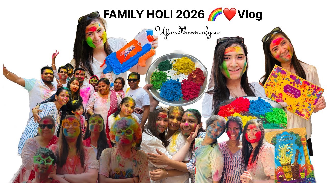 DESI HOLI FAMLIY CELEBRATION VLOG 2026 