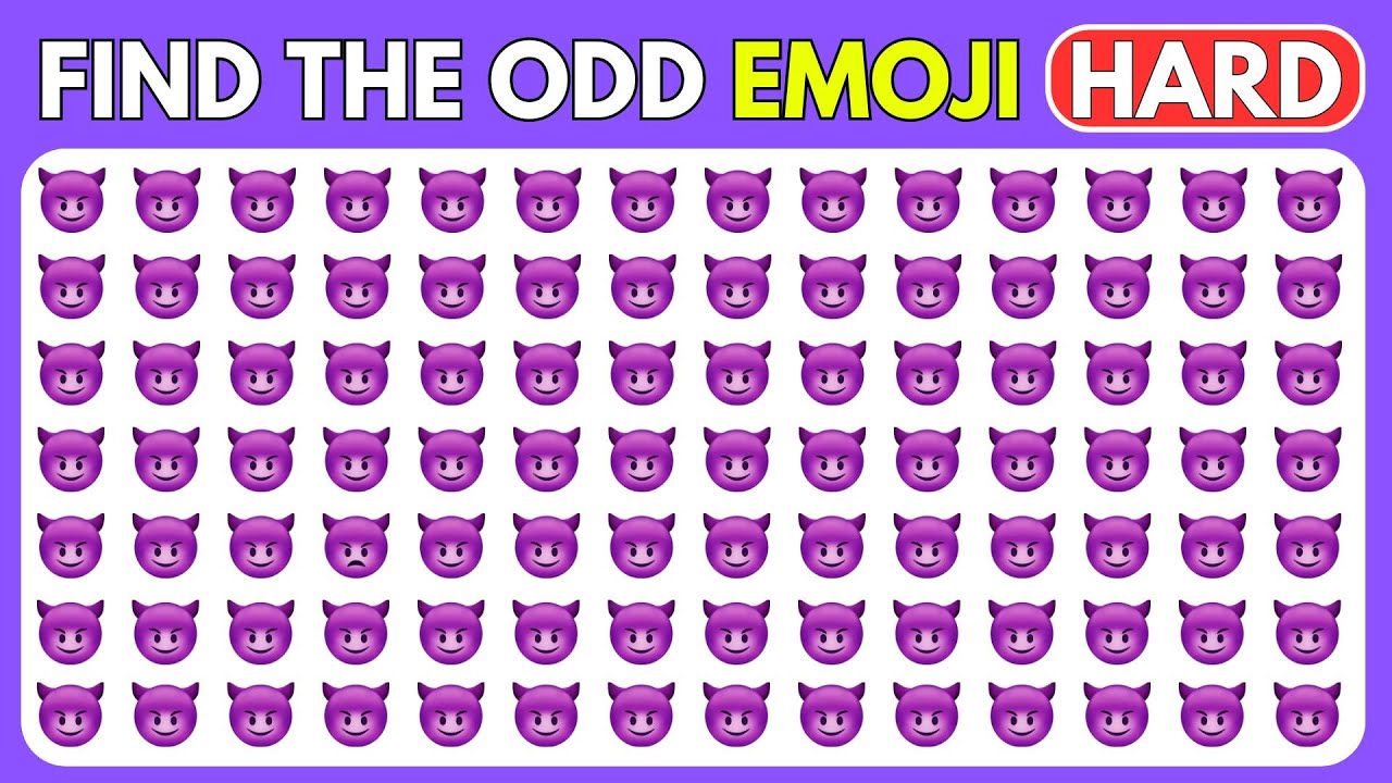 Find the ODD Emoji Out - Extreme Edition😍🔥😈 | 40 Ultimate Levels - Emoji Challenge