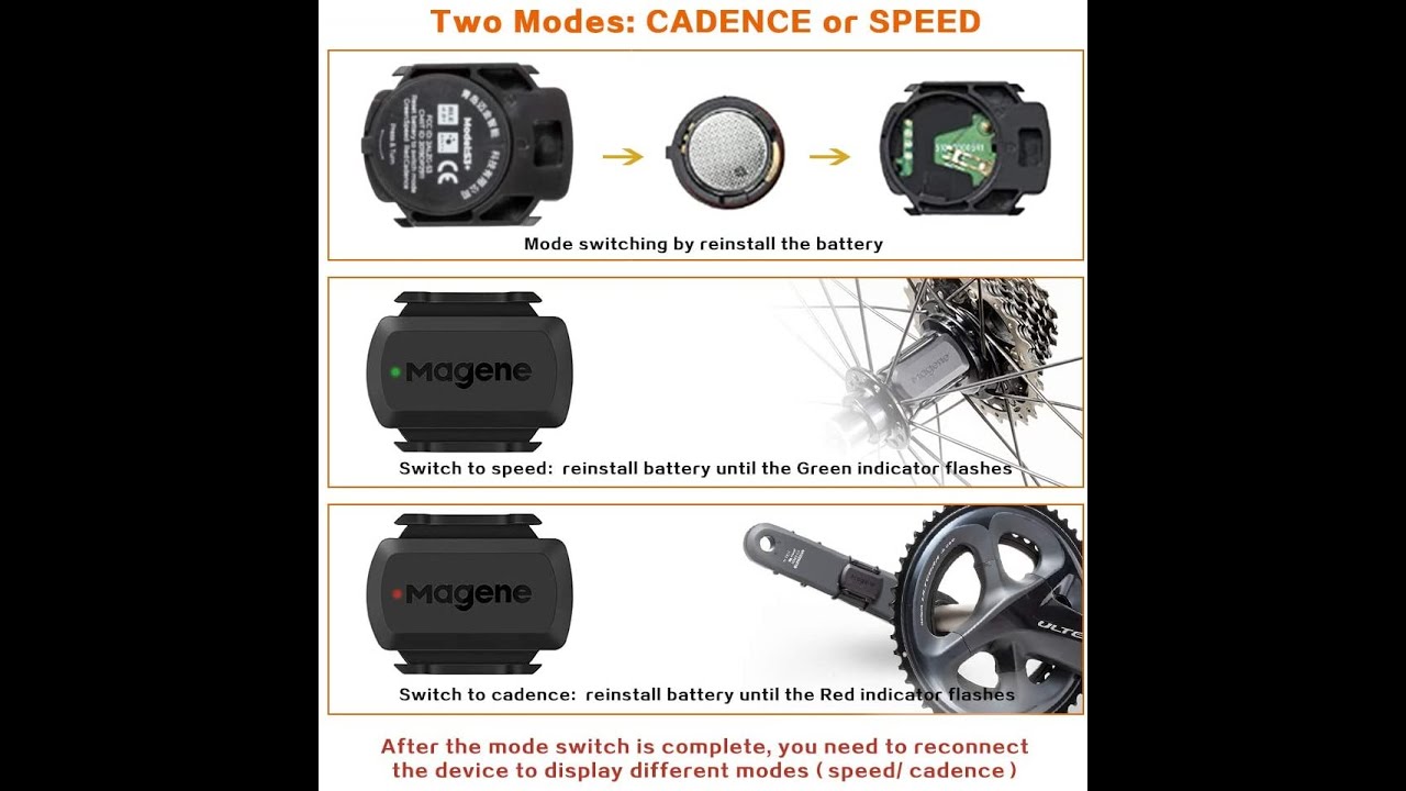 MAGENE S3+ SPEED/CADENCE DUAL MODE SENSOR Installation