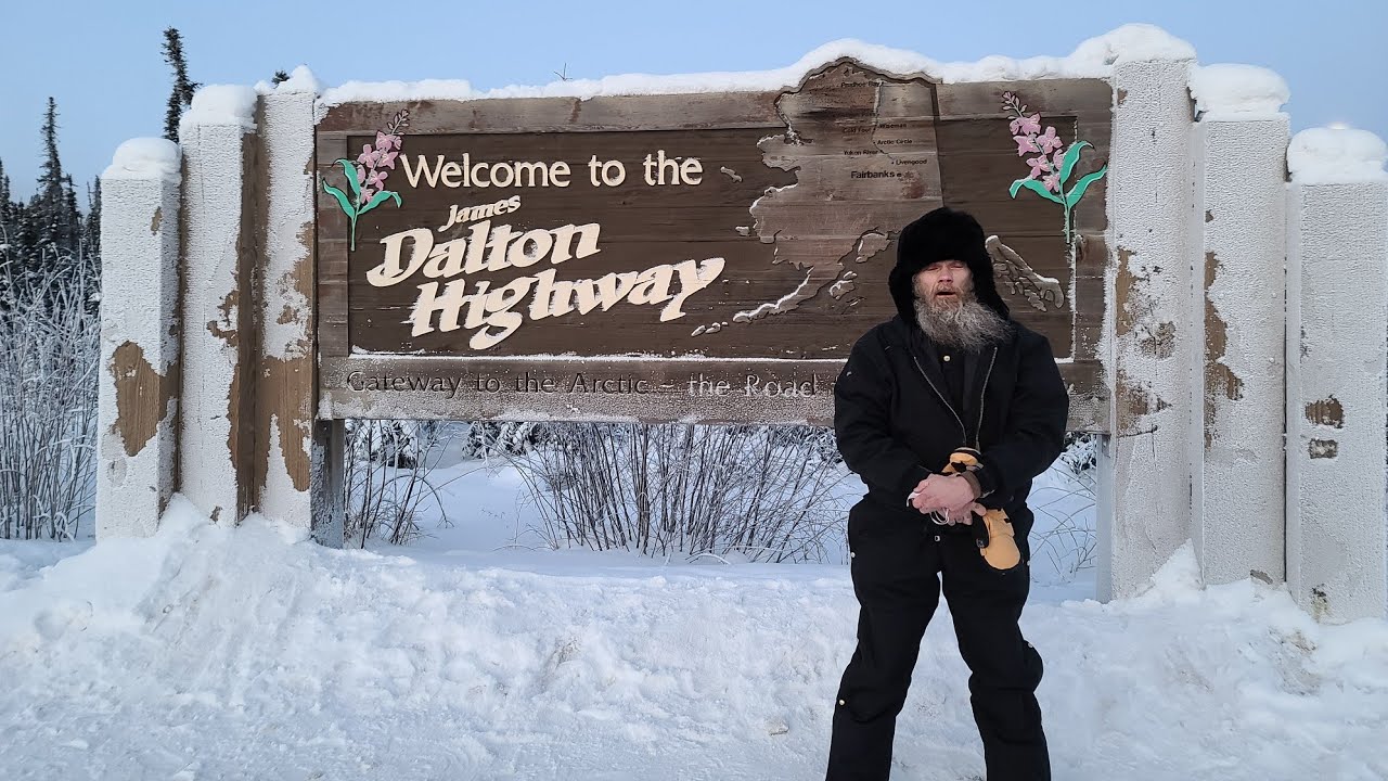 Coldest hike of my entire life!  (Dalton Highway, Alaska) -42&deg; below zero