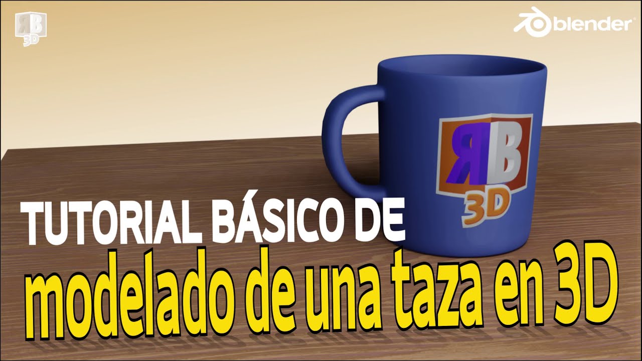☕ TUTORIAL B&Aacute;SICO DE BLENDER - MODELADO DE UNA TAZA EN 3D
