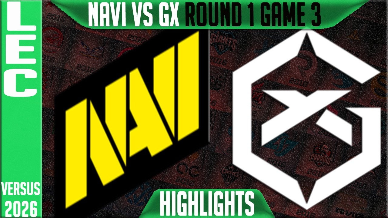NAVI vs GX Highlights Game 3 | LEC Playoffs 2026 Round 2 | Natus Vincere vs GiantX G3