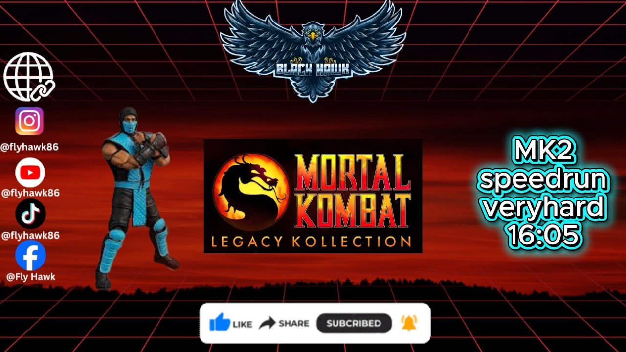 Mortal Kombat II SNES – Very Hard Speedrun 16:05 (Insane 8x Damage)
