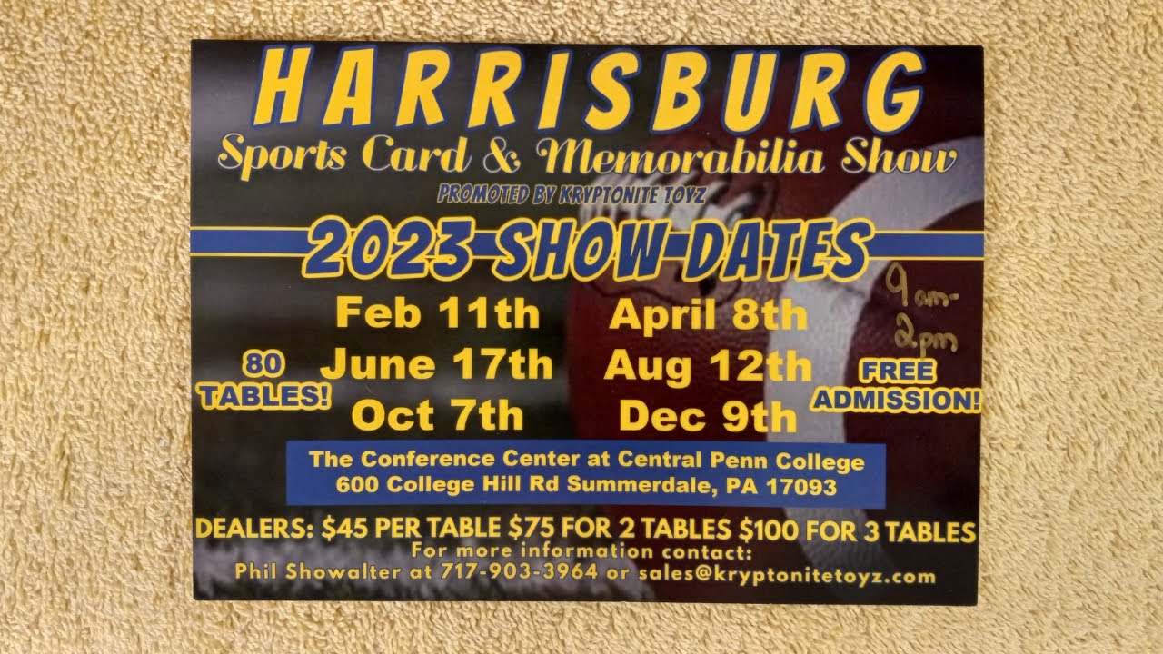 Baseball Card Purchases - Harrisburg Sports Card & Memorabilia Show at Central Penn College