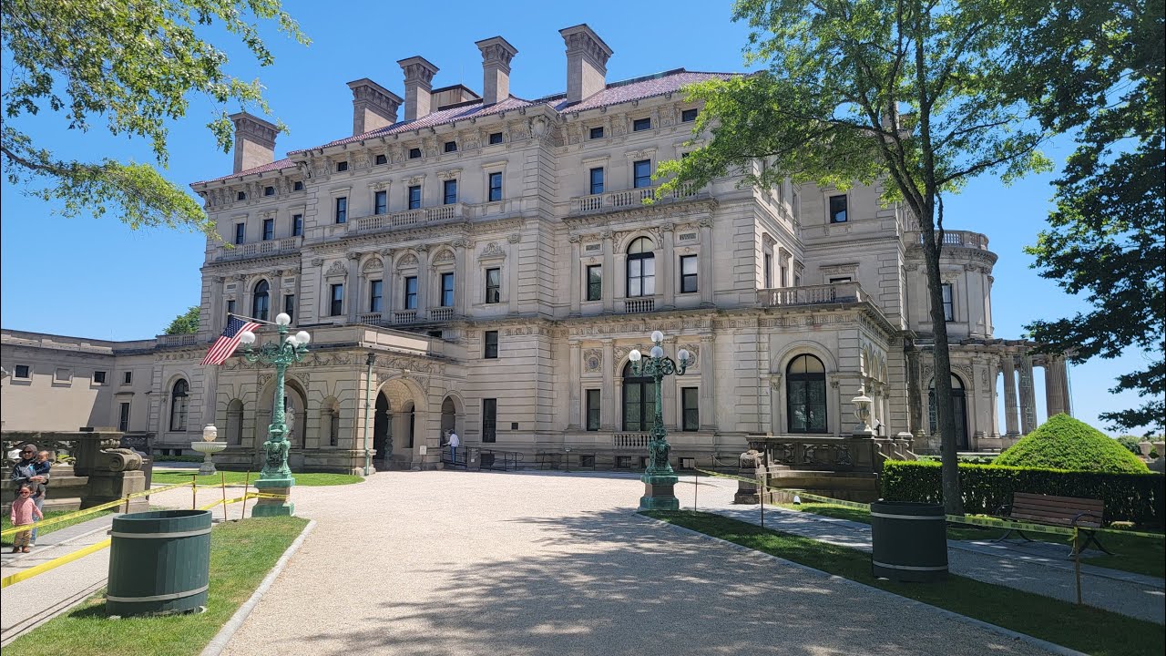 Mega Mansion Cornelius Vanderbilt's Summer House (known as The Breakers) in Newport, RI, USA