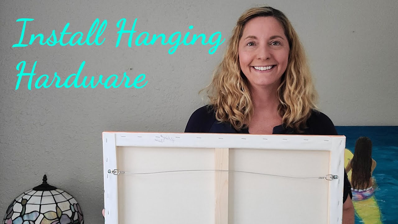 Installing Hanging Hardware on Canvas Paintings