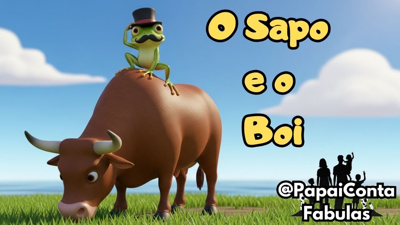 O Sapo e o Boi - Fábula - Desenho para assistir, se divertir e aprender!