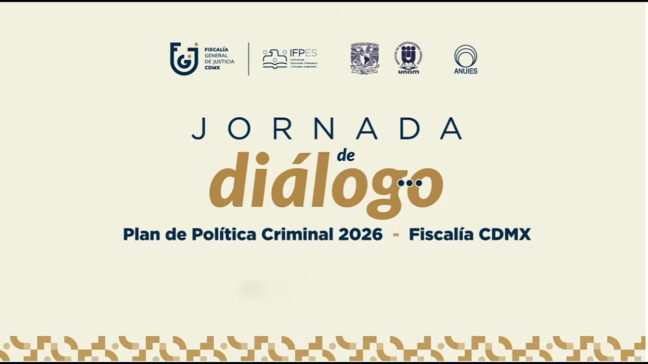 Plan de Política Criminal de la FGJCDMX 2026