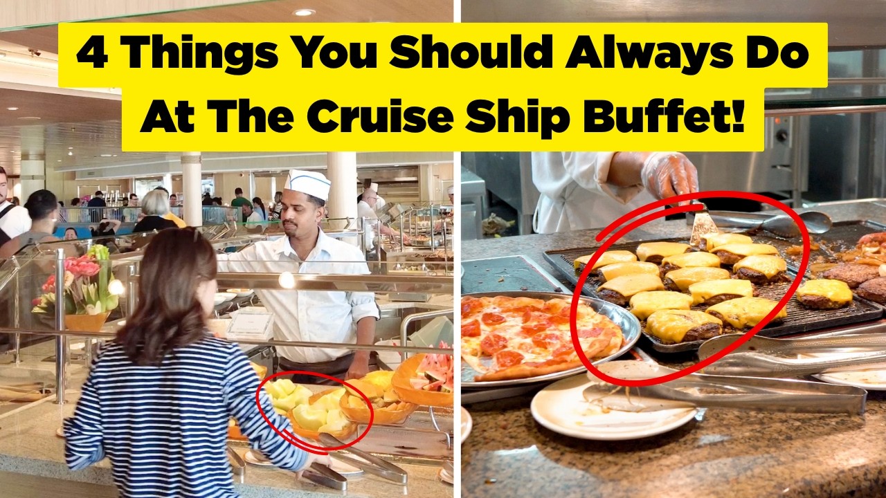 I always do 4 things at the buffet on every cruise I go to because it improves my meal every time