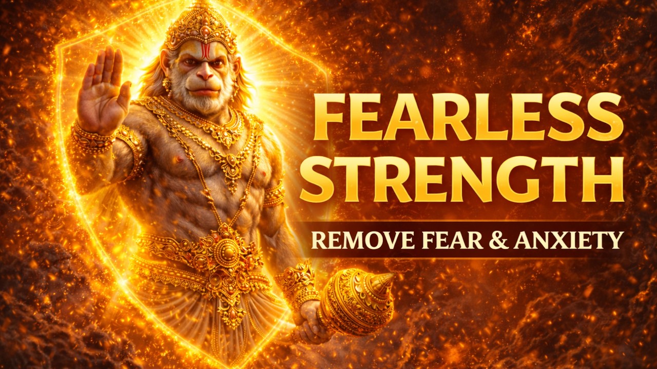 Hanuman Chalisa | Remove Fear & Anxiety 🙏 Divine Protection | भय और चिंता दूर करें