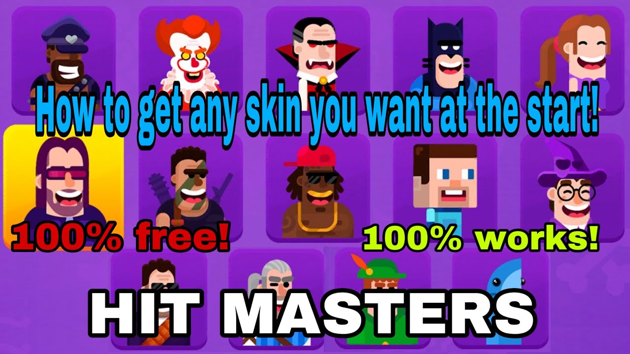 How To Get Any Skin You Want In Hitmasters!!!