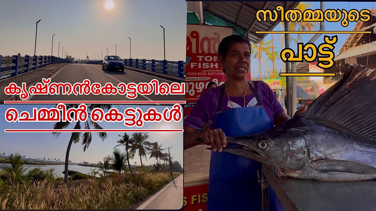 സീതമ്മയുടെ പാട്ട്|കൃഷ്ണൻകോട്ടയിലെ ചെമ്മീൻ കെട്ടുകൾ|കൃഷ്ണൻകോട്ട ഇത്രക്കും മനോഹരമാണ് #kerala #village