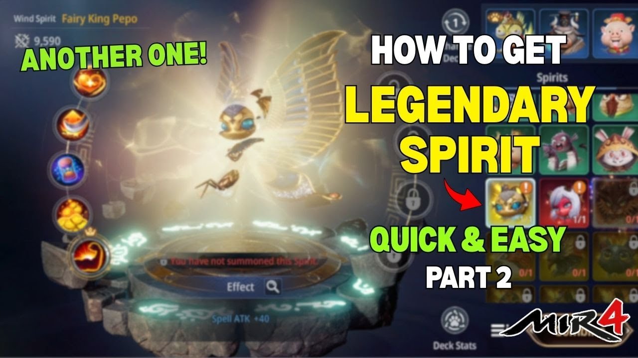 MIR4 - HOW TO GET FREE LEGENDARY SPIRIT EASILY - PART 2