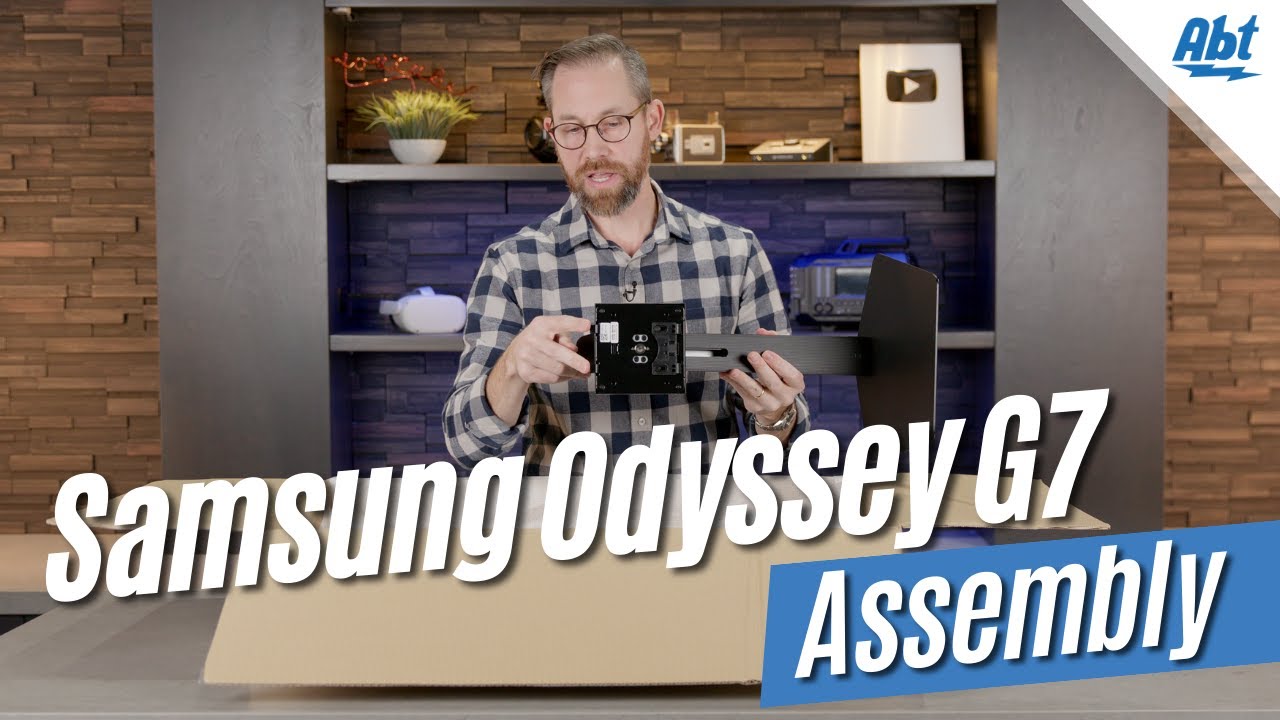 How To Assemble and Install The Samsung Odyssey G7 Stand