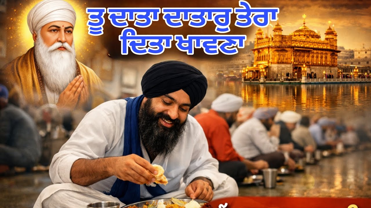 ਤੇਰਾ ਦਿਤਾ ਖਾਵਣਾ/ਧੰਨ ਗੁਰੂ ਰਾਮਦਾਸ ਜੀ ਦੇ ਘਰ ਤੋਂ ਆਇਆ ਸ਼ਕਤੀਸ਼ਾਲੀ ਸ਼ਬਦ/ਸੱਚੇ ਮਨ ਨਾਲ ਸੁਣੋ #kirtan 