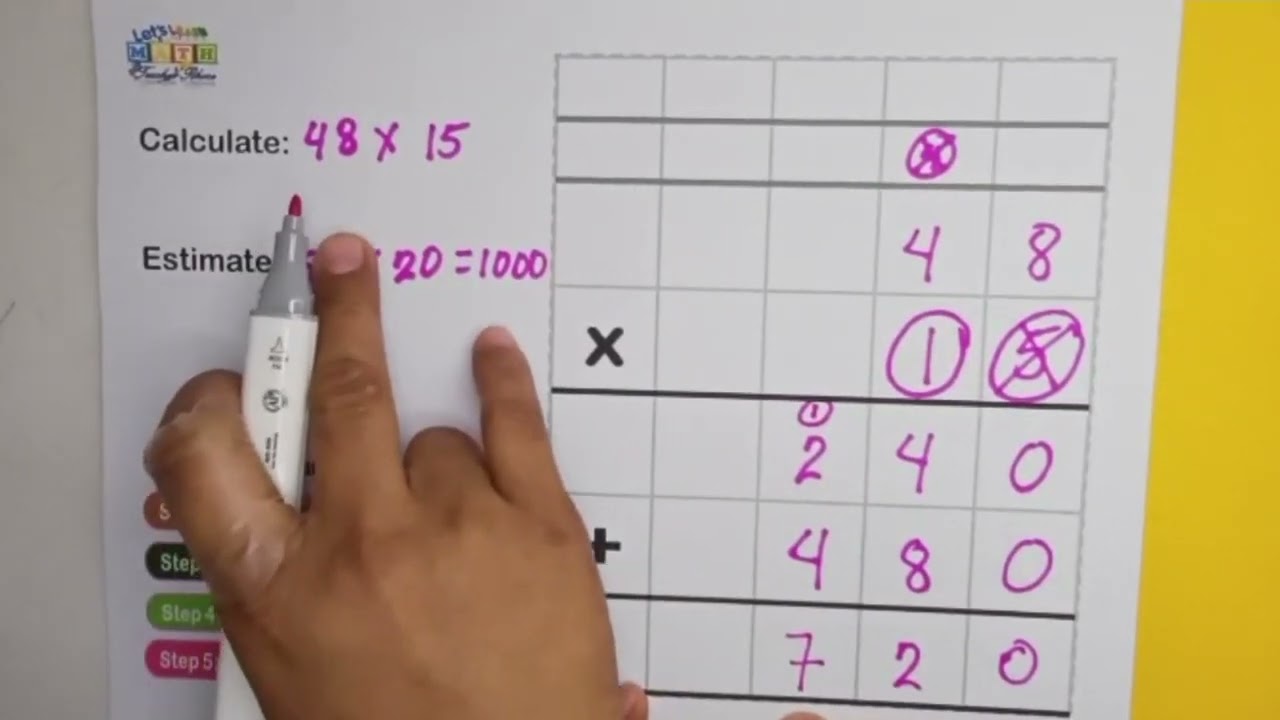 2-digit Standard Algorithm Multiplication