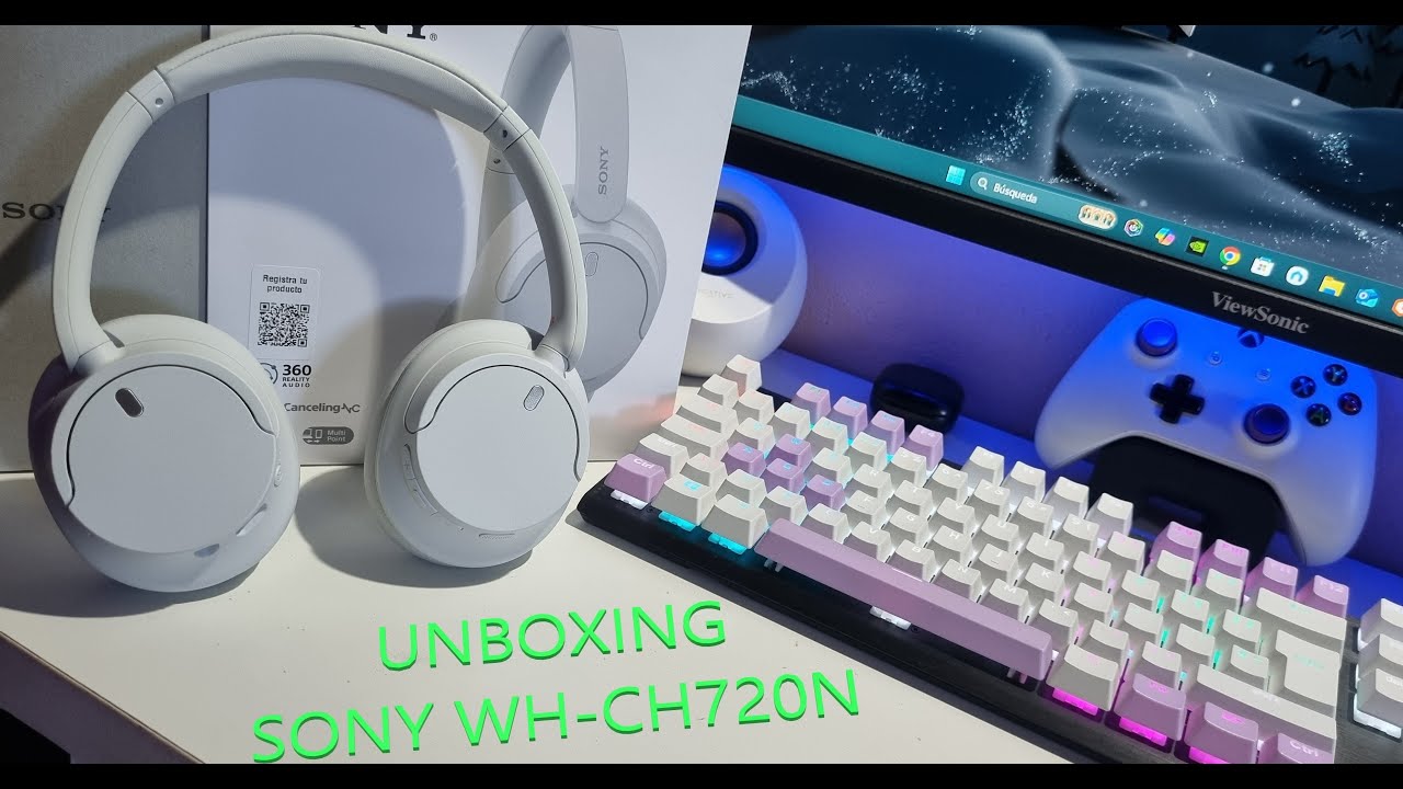 Unboxing Auriculares SONY Wh-ch720n Bluetooth Blanco