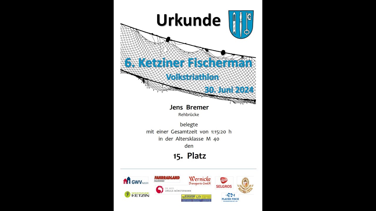 Fischerman Ketzin 2024, Triathlon Sprint