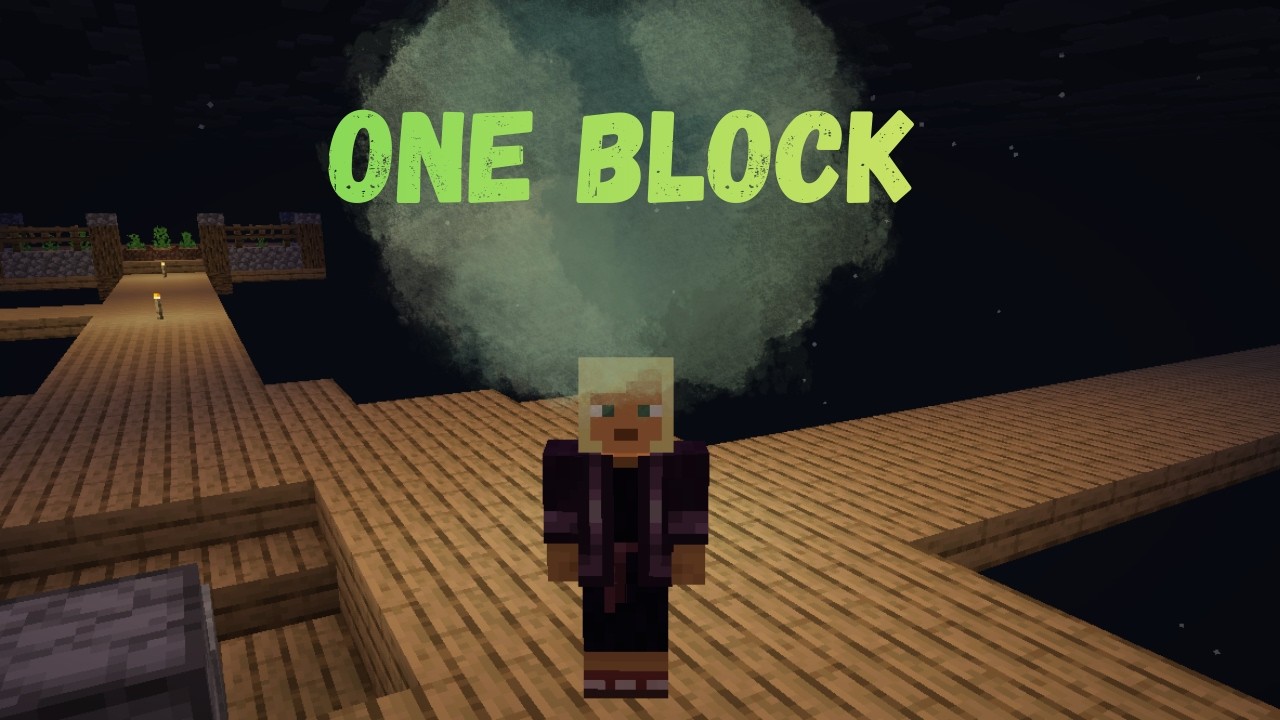 Играю One Block в Майнкрафт