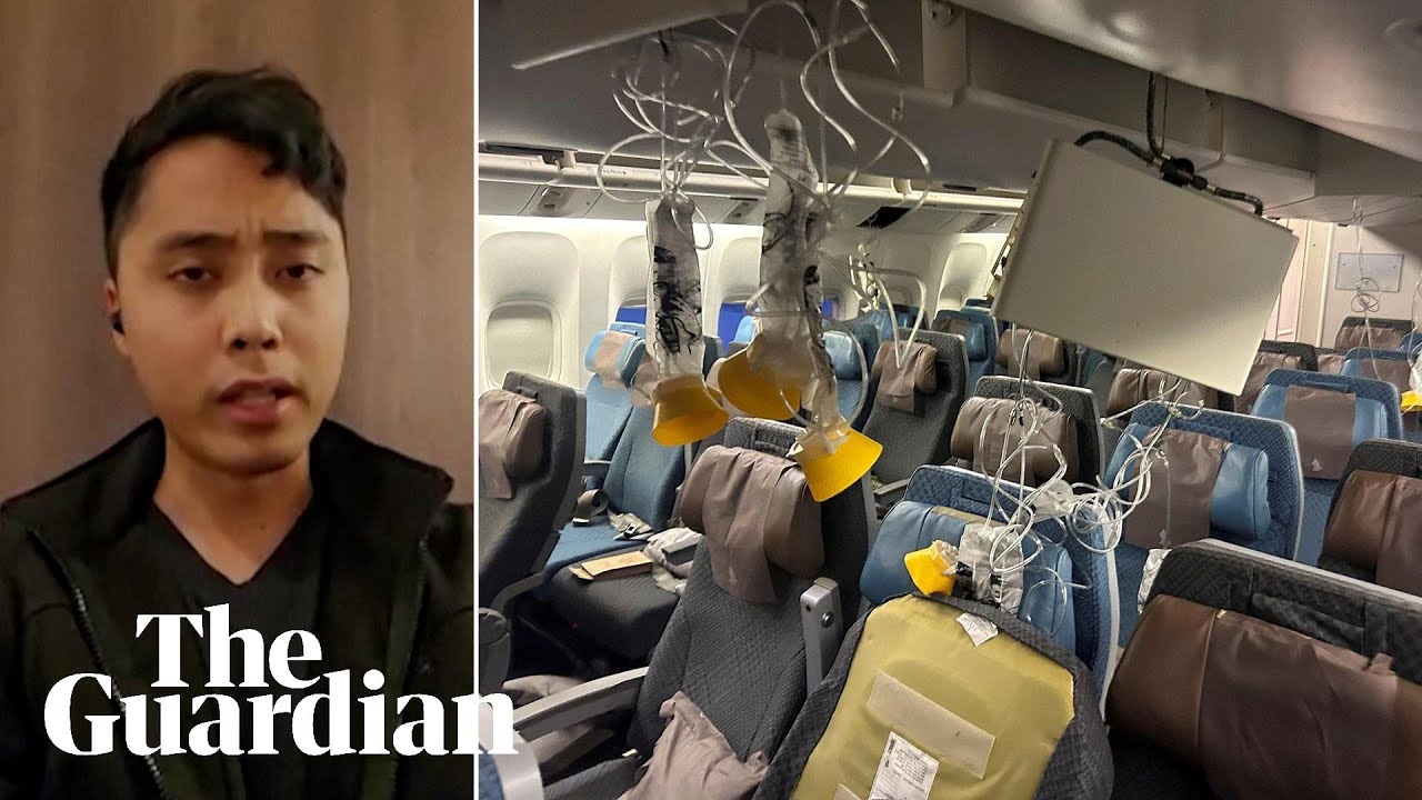 'Going completely horizontal': passengers on Singapore Airlines flight hit by turbulence