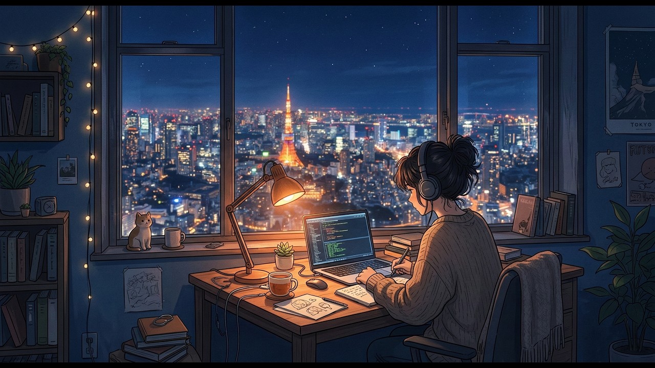 Alone in the City 🌃 Deep Focus Lo-fi for Late Night Work & Study (2 Hours)
